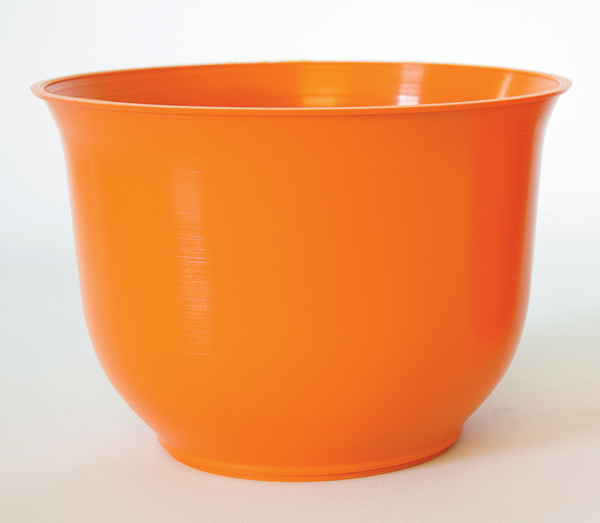 Orange Spun Planter