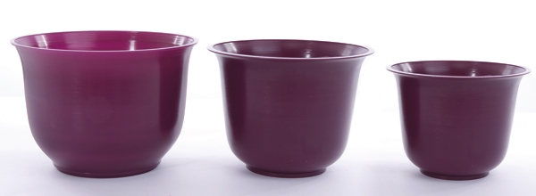 Purple Spun Planter