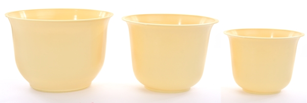 Yellow Spun Planter